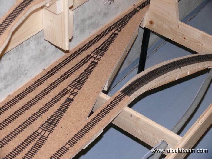 P1060098.JPG - Einfahrt Schattenbahnhof Thusis mit Kehrschleife im Vordergrund.